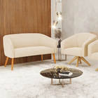 Sofá 2 Lugares 1 Poltrona Stella Base Giratória Ma30 Suede Be