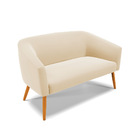 Sofá 2 Lugares 1 Poltrona Stella Base Giratória Ma30 Suede Be