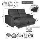 Sofá 2 Lugares 2,00m Retrátil E Reclinável Milano Bom Pastor