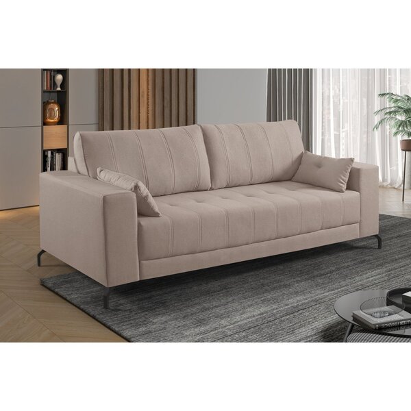 Sofá 2 Lugares 200cm Mônaco Estofados Arpaan Bege