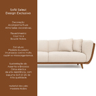 Sofá 2 Lugares 200cm Salezi Com Duas Almofadas Courino Carame