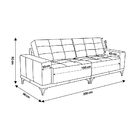 Sofá 2 Lugares 200cm Vallin Couro Branco G34 - Gran Belo