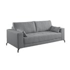 Sofá 2 Lugares 220cm Mônaco Estofados Arpaan Cinza