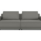 Sofá 2 Lugares 260 Cm Apolo Veludo Chumbo