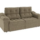 Sofá 2 Lugares 260cm Retrátil E Reclinável Sierra Bege