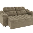 Sofá 2 Lugares 260cm Retrátil E Reclinável Sierra Bege