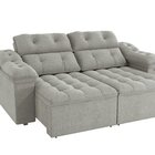 Sofá 2 Lugares 260cm Retrátil E Reclinável Sierra Cinza