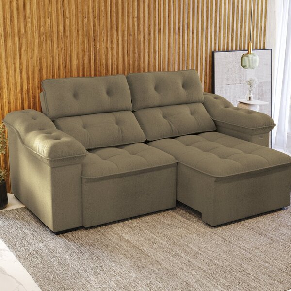 Sofá 2 Lugares 260cm Retrátil E Reclinável Sierra Fendi | Black Friday ...