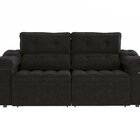 Sofá 2 Lugares 260cm Retrátil E Reclinável Sierra Preto