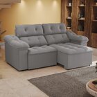 Sofá 2 Lugares 260cm Retrátil E Reclinável Sierra Titânio