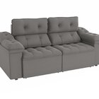 Sofá 2 Lugares 260cm Retrátil E Reclinável Sierra Titânio