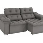 Sofá 2 Lugares 260cm Retrátil E Reclinável Sierra Titânio