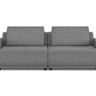 Sofá 2 Lugares 280 Cm Apolo Linho Grafite