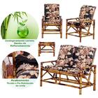 Sofá 2 Lugares 2 Cadeiras E Mesinha De Bambu Cancun G22 Para