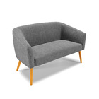 Sofá 2 Lugares 2 Poltronas Stella Base Giratória Ma30 Linho D