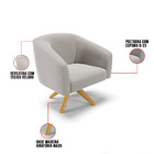 Sofá 2 Lugares 2 Poltronas Stella Base Giratória Ma30 Veludo