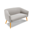 Sofá 2 Lugares 2 Poltronas Stella Base Giratória Ma30 Veludo