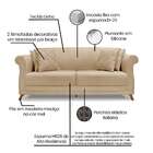 Sofá 2 Lugares Abruzzo Linho Dourado