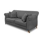 Sofá 2 Lugares Abruzzo Suede Cinza