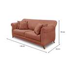 Sofá 2 Lugares Abruzzo Veludo Cobre