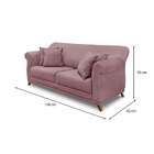 Sofá 2 Lugares Abruzzo Veludo Lilás