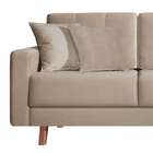 Sofá 2 Lugares Acqua Veludo Marrom