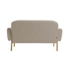 Sofá 2 Lugares Agnes - Cru - Oppa Design