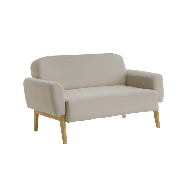 Sofá 2 Lugares Agnes - Cru - Oppa Design