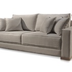 Sofá 2 Lugares Almofada Solta Linho Cinza Medio Helô 1,8m