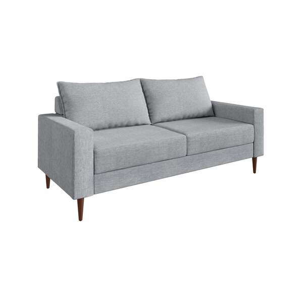 Sofá 2 Lugares Ascona Cinza Sofá Go
