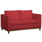 Sofá 2 Lugares Aspen D´monegatto Suede Liso Vermelho
