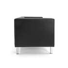 Sofá 2 Lugares Asthor Revestimento Sintético Preto