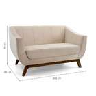 Sofá 2 Lugares Ateneu Bege