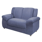 Sofá 2 Lugares Azul em Veludo 1,43m Davi
