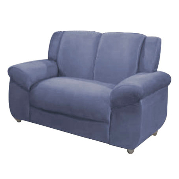 Sofá 2 Lugares Azul em Veludo 1,43m Davi