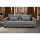 Sofá 2 Lugares Bahamas Linho Cinza