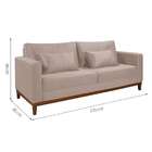 Sofá 2 Lugares Bahamas Suede Areia