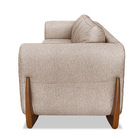 Sofá 2 Lugares Base De Madeira Clarissa 160 Cm Linho S04 - D'