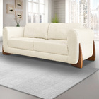 Sofá 2 Lugares Base De Madeira Clarissa 180 Cm Linho S04 - D'