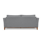 Sofá 2 Lugares Base De Madeira Grace 170 Cm Linho Cinza S04 -