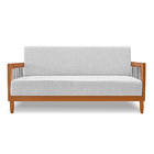 Sofá 2 Lugares Base De Madeira Mariana 160 Cm Linho Grigio S0