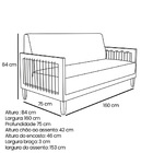 Sofá 2 Lugares Base De Madeira Mariana 160 Cm Linho S04 - D'r