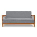Sofá 2 Lugares Base De Madeira Mariana 160 Cm Linho S04 - D'r