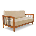 Sofá 2 Lugares Base De Madeira Mariana 160 Cm Linho S04 - D'r