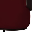 Sofá 2 Lugares Beatriz Com Composê Corino Marrom Suede Bordo