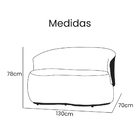 Sofá 2 Lugares Beatriz Com Composê Corino Marrom Suede Vermel