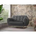 Sofá 2 Lugares Beegees Linho Cinza