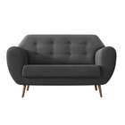 Sofá 2 Lugares Beegees Linho Cinza