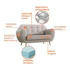 Sofá 2 Lugares Beegees Linho Cru