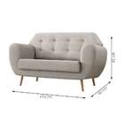 Sofá 2 Lugares Beegees Linho Cru